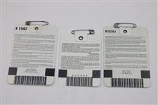 1995, 2001 & 2002 Masters Tournament SERIES Badges - Tiger Debut plus Back-to-Back