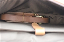 Augusta National Golf Club Ltd Ed Masters Gift - Lt Brown Leather Briefcase