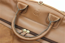 Augusta National Golf Club Ltd Ed Masters Gift - Lt Brown Leather Garment Bag