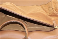 Augusta National Golf Club Ltd Ed Masters Gift - Lt Brown Leather Garment Bag