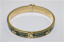 Augusta National Golf Club Masters Tournament Logo Green Bangle Bracelet in Original Bag & Box