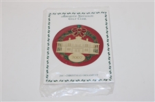 2002-2008 Augusta National Golf Club Gold Plated Christmas/Holiday Ornaments - Seven Total