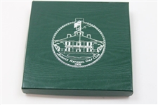 2009-2015 Augusta National Golf Club Gold Plated Christmas/Holiday Ornaments - Seven Total