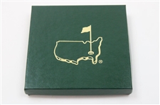 2009-2015 Augusta National Golf Club Gold Plated Christmas/Holiday Ornaments - Seven Total