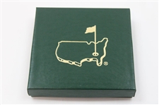 2009-2015 Augusta National Golf Club Gold Plated Christmas/Holiday Ornaments - Seven Total