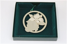 2009-2015 Augusta National Golf Club Gold Plated Christmas/Holiday Ornaments - Seven Total