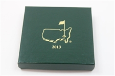 2009-2015 Augusta National Golf Club Gold Plated Christmas/Holiday Ornaments - Seven Total