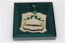 2009-2015 Augusta National Golf Club Gold Plated Christmas/Holiday Ornaments - Seven Total