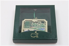 2009-2015 Augusta National Golf Club Gold Plated Christmas/Holiday Ornaments - Seven Total