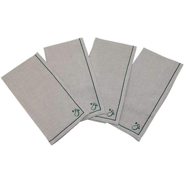 Four (4) Augusta National Golf Club Thomas Ferguson 100% Linen - Woven in Ireland