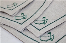 Four (4) Augusta National Golf Club Thomas Ferguson 100% Linen - Woven in Ireland