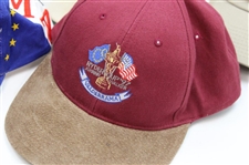 Eight (8) Assorted Golf Themed Hats & Visors - Masters, Ryder Cup, Ballybunnion & more 