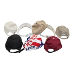 Eight (8) Assorted Golf Themed Hats & Visors - Masters, Ryder Cup, Ballybunnion & more 