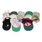 Eight (8) Assorted Golf Themed Hats & Visors - Masters, Ryder Cup, Ballybunnion & more 