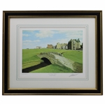 1988 Old Course at St. Andrews Print Signed by Artist Graeme W. Baxter - Framed