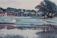 1993 'The Belfry' Print Signed by Artist Graeme W. Baxter - Framed