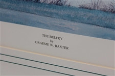 1993 'The Belfry' Print Signed by Artist Graeme W. Baxter - Framed