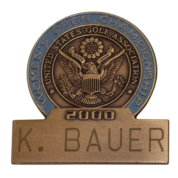 2000 US Womens Open at Merit Club Contestant Badge - Kim Bauer