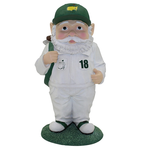 2018 Masters Tournament Ltd Ed Caddy Gnome Statue in Original Box