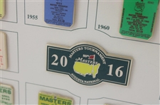 2016 Masters Tournament Limited Edition Masters Tickets & Badges Pin Set in Original Box