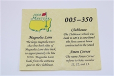 2008 Masters Ltd Ed Magnolia Ln/Clubhouse/Amen Corner Low Number Coin #05/350 in Box w/Card