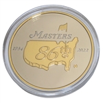 2022 Masters Tournament Ltd Ed Crow's Nest Coin #307/500 in Box w/Card