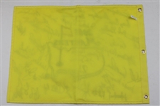 Tiger, Rory, Palmer, Nicklaus & 38 Past Champions Signed 2005 Masters Embroidered Flag JSA ALOA