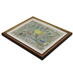 2017 Masters Tournament Limited Edition Landmarks Pin Set in Original Box - Framed