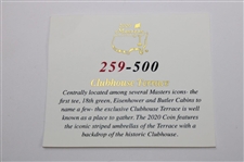 2020 Masters Tournament Ltd Ed Clubhouse Terrace Coin #259/500 in Box w/Card