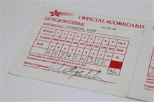 Phil Mickelson Signed 1993 Las Vegas Invitational Official Scorecard