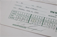 Norman, Price, O'Meara & Five (5) Others Signed 93 Memorial, 98 Byron Nelson, 98 Bellsouth & 98 Mercedes Classic Scorecards