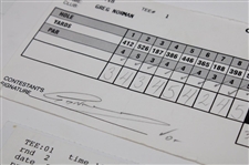 Norman, Price, O'Meara & Five (5) Others Signed 93 Memorial, 98 Byron Nelson, 98 Bellsouth & 98 Mercedes Classic Scorecards