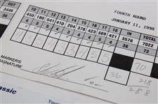Norman, Price, O'Meara & Five (5) Others Signed 93 Memorial, 98 Byron Nelson, 98 Bellsouth & 98 Mercedes Classic Scorecards