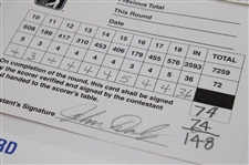 Baker Finch, Daly, Lyle & Five (5) Others Signed 98 Bellsouth Classic, 93 Memorial, 98 Mastercard Colonial Scorecards