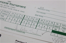 Baker Finch, Daly, Lyle & Five (5) Others Signed 98 Bellsouth Classic, 93 Memorial, 98 Mastercard Colonial Scorecards