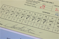 Kite, Azinger, Woosnam & Five (5) Others Signed 1993 Open Championship At Royal St. George'S Scorecards