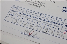 Faldo, Clarke, Calcavecchia & Seven (7) Others Signed 98 Players Championship, 95 & 98 Buick Classic, 98 Doral-Ryder Open & 99 Mastercard Colonial Scorecards