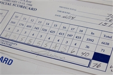 Player, Cink,Trevino & Seven (7) Others Signed 94 Royal Caribbean Pro Am, 98 Buick Classic, 98 Mastercard Colonial & 98 GTE Classic Scorecards