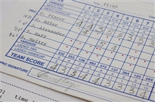 Player, Cink,Trevino & Seven (7) Others Signed 94 Royal Caribbean Pro Am, 98 Buick Classic, 98 Mastercard Colonial & 98 GTE Classic Scorecards