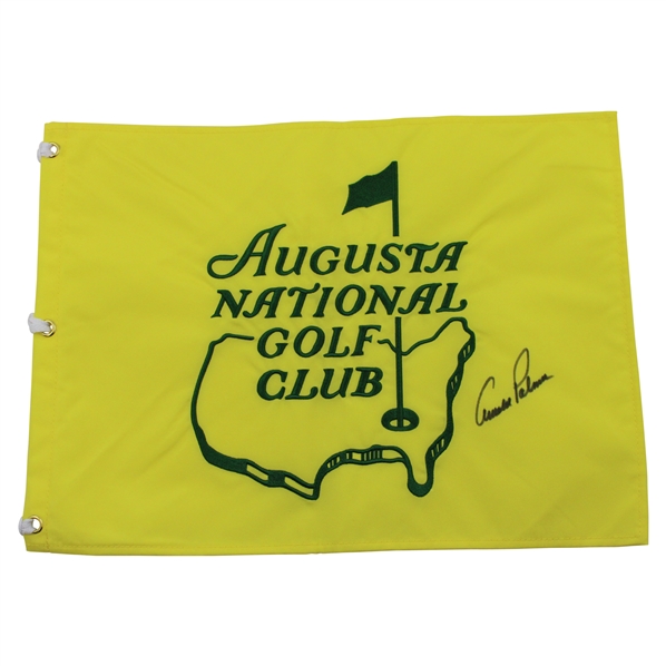 Arnold Palmer Signed Augusta National Golf Club Members Embroidered Flag JSA ALOA