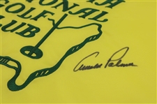 Arnold Palmer Signed Augusta National Golf Club Members Embroidered Flag JSA ALOA