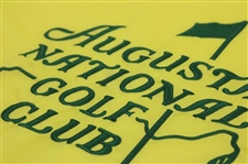 Arnold Palmer Signed Augusta National Golf Club Members Embroidered Flag JSA ALOA