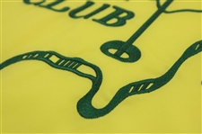 Arnold Palmer Signed Augusta National Golf Club Members Embroidered Flag JSA ALOA