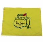 Billy Casper Signed 2008 Masters Embroidered Flag w/1970 JSA ALOA