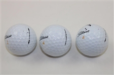 Mark O'Meara, Craig Stadler & Charl Schwartzel Signed Masters Logo Golf Balls JSA ALOA
