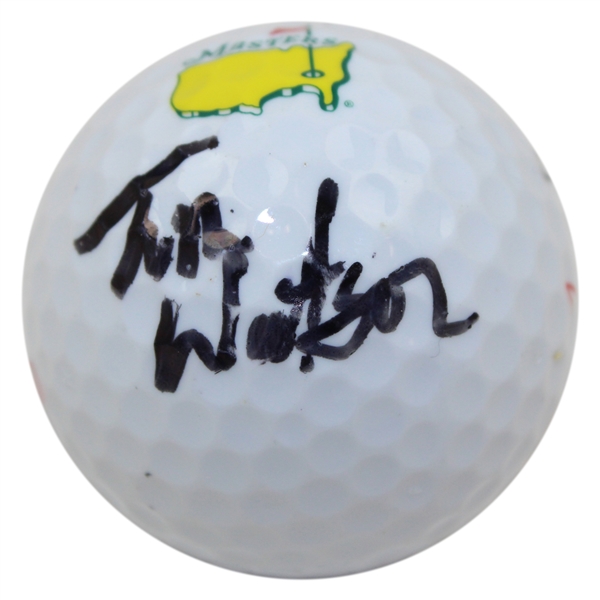 Tom Watson Signed Masters Logo Golf Ball JSA ALOA