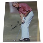 Arnold Palmer Signed Putting Photo JSA ALOA