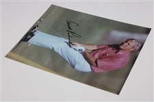 Arnold Palmer Signed Putting Photo JSA ALOA