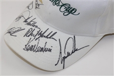 Tiger Woods & Team USA Signed 2000 President's Cup Hat JSA ALOA