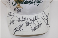 Tiger Woods & Team USA Signed 2000 President's Cup Hat JSA ALOA